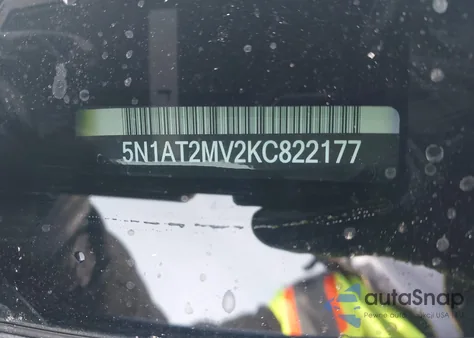 2019 Nissan Rogue Sv z USA, uszkodzony, nr VIN 5N1AT2MV2KC822177